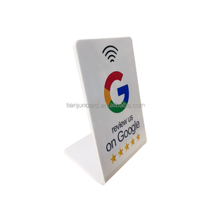 Biểu tượng tùy chỉnh PVC đứng Google xem xét <span class=keywords><strong>NFC</strong></span> mã QR thông minh tap cho nhà hàng cửa hàng tất cả các điện thoại tương thích Mini tag danh tiếng - Product Image 6