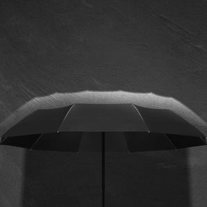 WSY Promotional Wholesale Three-Fold <b>Umbrella</b> Solid Wood Fully <b>Automatic</b> Folding Classic Black Glue Branded Logo <b>Umbrellas</b> - Product Image 4