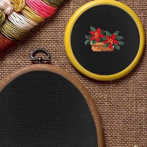 Tela Aida Clásica para <span class=keywords><strong>Punto</strong></span> <span class=keywords><strong>de</strong></span> <span class=keywords><strong>Cruz</strong></span>, 11 Hilos, Color Negro - Product Image 3