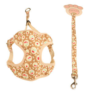 사용자 정의 경량 개 하네스 통기성 유행 부드러운 패딩 공기 층 칼라 조정 가능한 고무 가죽 끈 가방 애완 동물 안전 장비 - Product Image 6