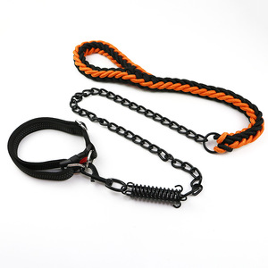 Collar de perro de caza ajustable y correas de paracord de entrenamiento personalizadas de plomo Material de nailon y poliéster impreso - Product Image 4