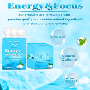 OEM vitamina <span class=keywords><strong>L</strong></span> theanina Gummies integratore per la salute del cervello Focus energetico menta supporto immunitario per adulti - Product Image 2