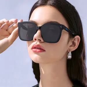 Custom Logo Fashion Music TWS Headphone Sun Glasses BT Earphone Eyewear Acetate Audio Smart BT Sunglasses with Speaker