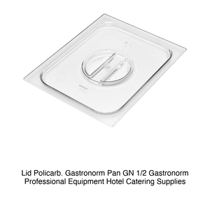 Couvercle pour bac alimentaire GN 1/2 en polycarbonate - Product Image 2