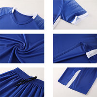 Internationales Fußballtrikot Maßgeschneidertes Fußballshirt Schnelltrocknend 100% Polyester Wärmeübertragungsdruck Für Alle Jahreszeiten