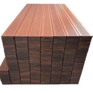 Planches <span class=keywords><strong>de</strong></span> <span class=keywords><strong>terrasse</strong></span> en <span class=keywords><strong>bois</strong></span> <span class=keywords><strong>de</strong></span> bambou moderne pour extérieur, anticorrosion, pour jardin, cour, imperméable, résistant à l'humidité, finition brossée - Product Image 6