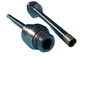 Scie cloche diamantée sur mesure en acier inoxydable, longueur étendue 155L, tige filetée, qualité G1, marque CNC XBM