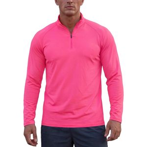 Pull à fermeture éclair 1/4 personnalisé pour homme, manches longues, en polyester, pour la course et la randonnée - Product Image 1