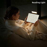 Lampe LED magnétique pliable 5-en-1 rechargeable pour lecture et maquillage avec anneau lumineux et lumière d'appoint magnétique MagSafe pour téléphone