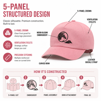Casquette de baseball décontractée à 6 panneaux non structurée en sergé de coton, profil moyen, avec sangle réglable, pour usage quotidien, vente en gros et personnalisation