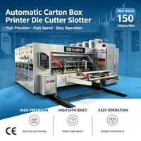 Machine d'impression, de découpe et de rainurage flexo pour carton ondulé, personnalisable, 2 couleurs, 1420