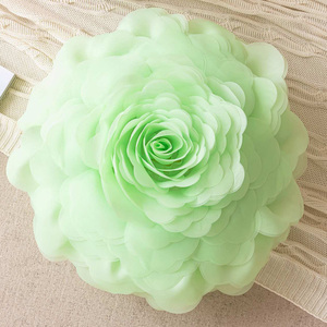 Home Decor Handmade Rodada 3D Flor Amor Travesseiro Capa para Quarto Cama Cadeira Sofá Carro - Product Image 4