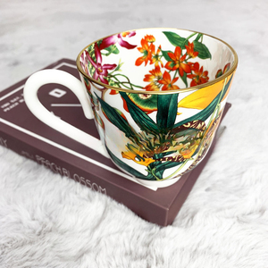 Bone China <b>Ceramic</b> <b>Mug</b> Tropical Rainforest Series Eco-Friendly Hand Grip Office Creative Personalized Breakfast Coffee Cup - Product Image 5