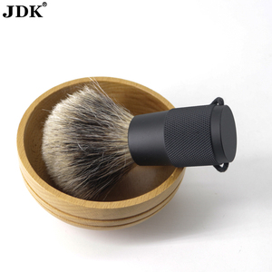 JDK 1PC <strong>UK</strong> Market Hot Silver Tip Badger Shaving <strong>Brush</strong> Black Color Metal Handle <strong>Beard</strong> <strong>Brush</strong> With Private Label - Product Image 1