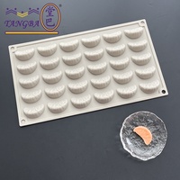 Tangba Orange Segment Fruits Silicone Moule Cuisine Occidentale Placage Décoration Fruits Moule Français Pâtisserie Fruits Gâteau Outil