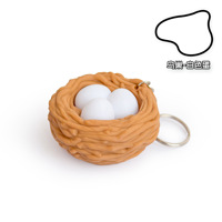 Gantungan Kunci Fidget Clicker yang Dapat Ditekan, Mainan Penghilang Stres Lucu, Ornamen Gantungan Ransel, Hadiah