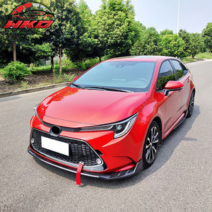 Convient pour Toyota Corolla L, LE, XLE, Hybrid LE 2020-2026, lèvre de pare-chocs avant noir brillant - Product Image 2