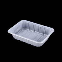 1813 Boîte d'emballage transparente jetable pour Sandwich Sushi Supermarché Emballage d'aliments frais Boîte fraîche verrouillable