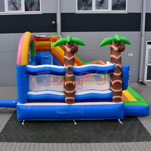 Castillo inflable de playa, brincolín inflable de calidad comercial con tobogán. - Product Image 6