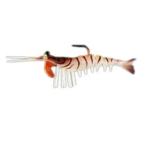3.5g 7.1g 9.5g Nouveau leurre appât poisson et insecte appât souple crevette douce avec crochet nager gel de silice Simulation appât de crevette LQSL 1331