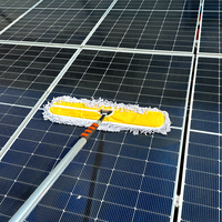 SUNNOVA T1 Balai de nettoyage extensible en alliage d'aluminium durable pour panneaux solaires et vitres, nettoyage à sec/humide, largeur 1100 mm, garantie 13 mois