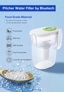 Caraffa Filtrante per Acqua Alcalina con Ozono Haley 3.5L, in Plastica Premium Trasparente, Manuale, Ecologica, Portatile per Uso Domestico - Product Image 6