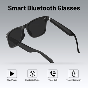 Wholesale Wearable Tech Ai Smart Glasses Touch Control Wireless Music Magnetic Charging <b>Speaker</b> Integrated Frame - Product Image 3