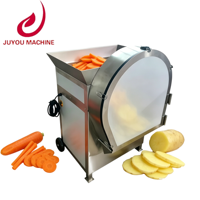 Commerciële machine voor het schuine snijden van groenten met variabele dikte, geschikt voor wortelen, aardappelen en zoete aardappelen
