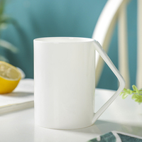 Tasses à café en céramique blanche de qualité supérieure, design personnalisé, à prix abordable, pour la maison