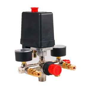 Pressostat pour compresseur d'air G1/4 en laiton SPST 220V 10A IP54 Air Media - Product Image 1