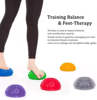 Boule semi-circulaire de massage de qualité supérieure thérapie musculaire des tissus profonds des pieds Fitness Pot de massage des pieds en PVC gonflable demi-pointe boule Durian