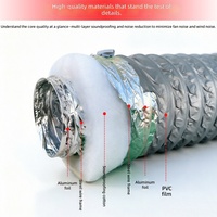 Silencieux d'air frais pour conduit flexible, dispositif de réduction du bruit silencieux pour ventilateur de gaine, système d'air frais 150, ventilation d'extraction 110 pour plafond