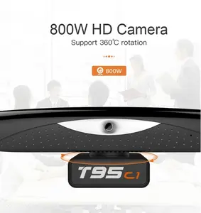 2024 Cheap T95C1 Android 9.0 RK3368 smart Tv Box with 8.0MP HD Camera Support Video Chatting