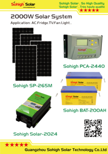 Generador de Electricidad de 2kw, Kit Solar Fotovoltaico de 4 Piezas para Tejas, Sistemas Fotovoltaicos Sohigh 2KW-2, Generador de Electricidad Fotovoltaica - Product Image 6