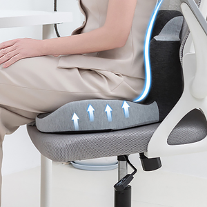 Cojín de Asiento Ergonómico 3D de Espuma Viscoelástica para <span class=keywords><strong>Oficina</strong></span>, Soporte Lumbar Transpirable, Respaldo Integrado con Protección Espinal, Lavable, Venta al Por Mayor - Product Image 4