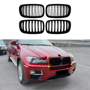กระจังหน้ารถยนต์ BMW X5 E70 X6 E71 ทำจากพลาสติก ABS แบบเส้นเดี่ยวและเส้นคู่ อะไหล่ตกแต่งเพิ่มเติม รุ่น 1476 - Product Image 5