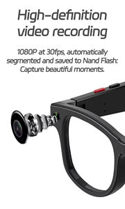 AIMB-G1 Intelligent for BT AI Smart Glasses with 8MP AI <b>Camera</b> Multi-Function Video & Photo Recording Capabilities OEM/ODM - Product Image 4