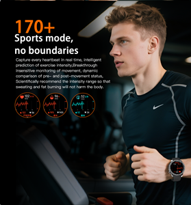 Ultra Sports Smart Watch GPS AMOLED Écran HD pour appel Bluetooth NFC Moniteur de fréquence cardiaque 50 mètres de <span class=keywords><strong>profondeur</strong></span> Boussole d'étanchéité - Product Image 5