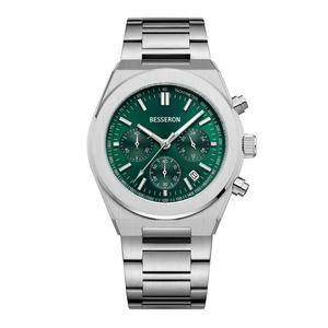 Japanese Luxury Fashion <b>Quartz</b> <b>Mens</b> Chronograph <b>Watch</b> Analog Dial 20mm Stainless Steel Strap 5BAR Water Resistant Custom - Product Image 2