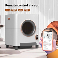 Caja de Arena Inteligente para Gatos, Totalmente Cerrada, Gran Capacidad, Desodorización con Aire Fresco, Esterilización, Autolimpieza Automática