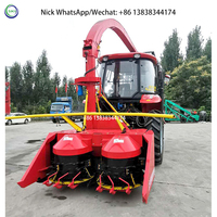 Hachoir à herbe Tracteur de paille fourragère Machine d'ensilage de maïs Machine de fabrication d'ensilage de maïs pour vache