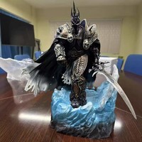 Lich King World of Warcraft Arthas Chevalier Mortel Figurine en PVC avec effet de poussière Anime Fantasy & Sci-Fi