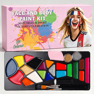<span class=keywords><strong>Kit</strong></span> <span class=keywords><strong>de</strong></span> Pintura Facial y Corporal Profesional <span class=keywords><strong>de</strong></span> Arcoíris al por Mayor, No Tóxico, a Base <span class=keywords><strong>de</strong></span> Agua, Suministros para Pintar Caras, Halloween, Cosplay, Fiestas Infantiles, OEM - Product Image 6