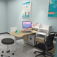 Bureau de travail médical extensible en bois moderne haut de gamme, écologique et recyclable - Mobilier de bureau pour hôpital