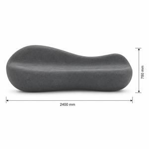 Bandeja para Bonsái de Piedra Gris, Soporte Decorativo para Plantas, Base Curva de Piedra para Escritorio - Product Image 4