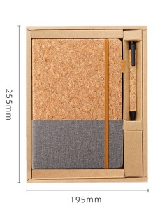 Libreta de Direcciones Creativa y Ecológica A5 de Corcho y Lino, Impresión UV, Encuadernación Cosida, Logotipo Personalizado, Regalo de Presentación - Product Image 2