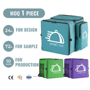 Borsa Termica da Asporto Personalizzata Stile <span class=keywords><strong>Deliveroo</strong></span> Zaino per Consegna <span class=keywords><strong>Cibo</strong></span> e Pizza Borsa Frigo Morbida a Box con Piedini in Plastica - Product Image 2