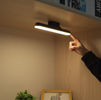 Lampe de bureau portable rechargeable par USB, lampe de lecture, lumière magnétique suspendue pour placard, éclairage pour dortoir d'étudiant, armoire, placard