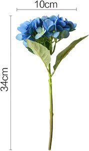 Ramo de Hortensias Artificiales de Seda, Flores Artificiales Realistas para Decoración de Mesa en Bodas, Fiestas y Hogar - Product Image 3