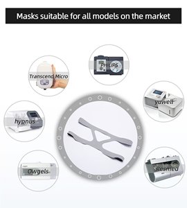 Sangle de fixation pour <span class=keywords><strong>masque</strong></span> CPAP avec logo personnalisé OEM, bandeau élastique réglable de remplacement pour l'<span class=keywords><strong>apnée</strong></span> <span class=keywords><strong>du</strong></span> <span class=keywords><strong>sommeil</strong></span>, lavable, de qualité médicale - Product Image 2